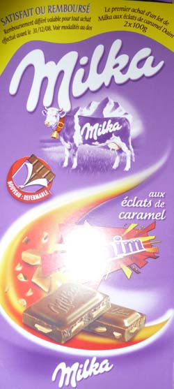 chocolat milka satisfait ou rembourse