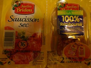 Saucisson sec remboursé