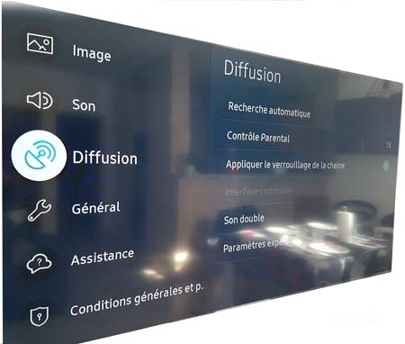 SAMSUNG TV TNT DIFFUSION