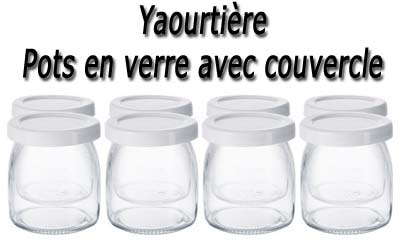 Pots en verre yaourtiere