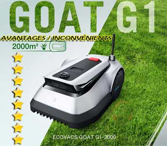 Avantages et inconvénients de la tondeuse Goat G1-2000 Ecovacs